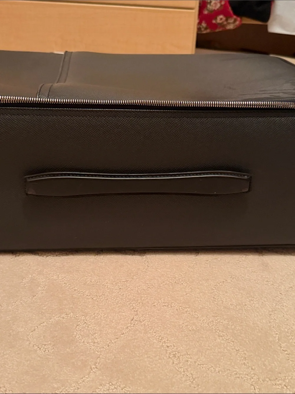 Louis Vuitton Black Textured Carry-On Spinner original dust bag